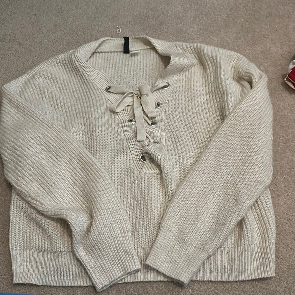 Cream sweater